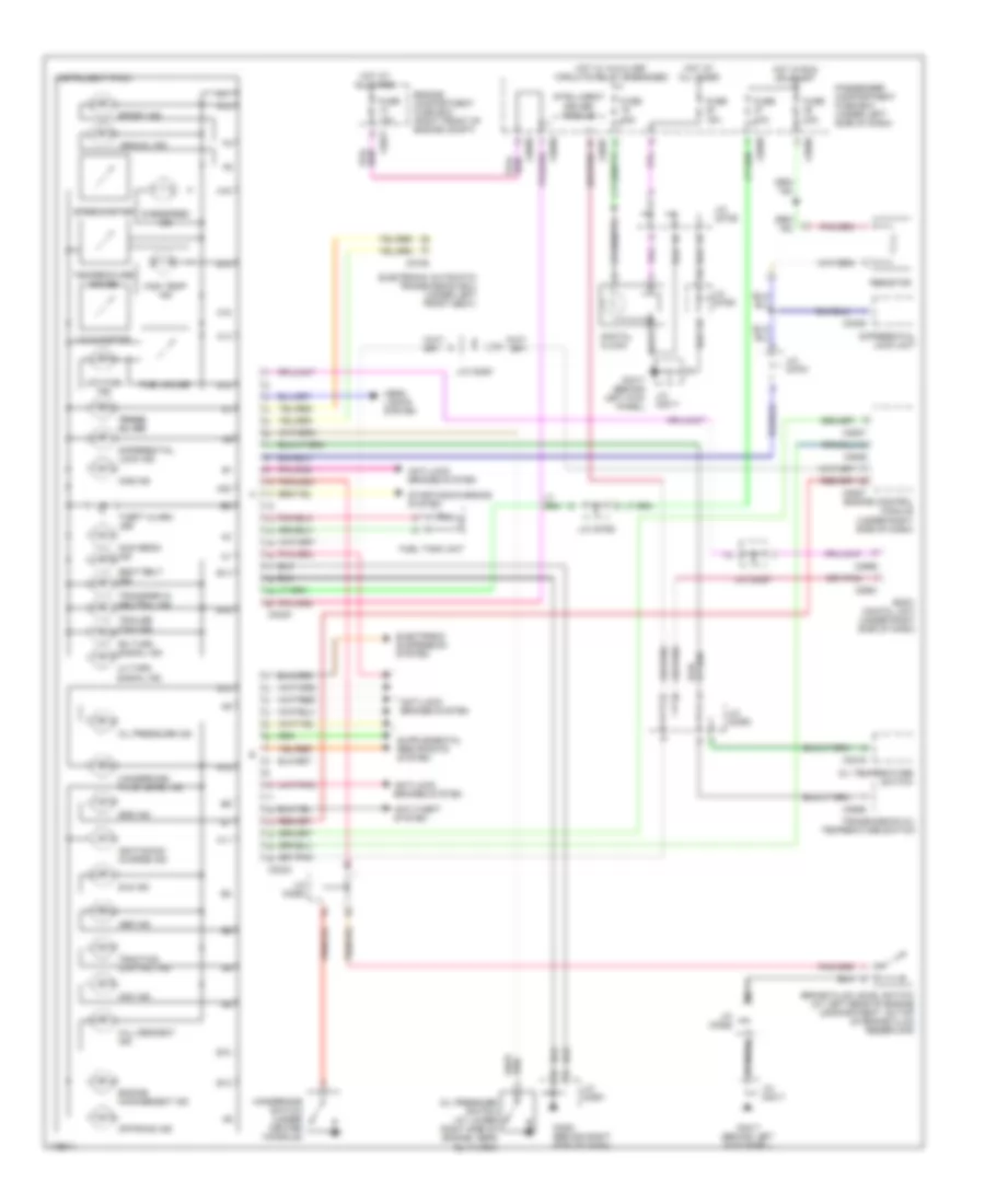Instrument Cluster Wiring Diagram for Land Rover Discovery HSE 2003