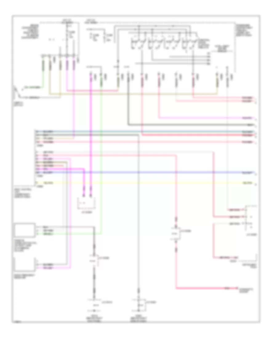 Power Door Locks Wiring Diagram 1 of 2 for Land Rover Discovery HSE 2003