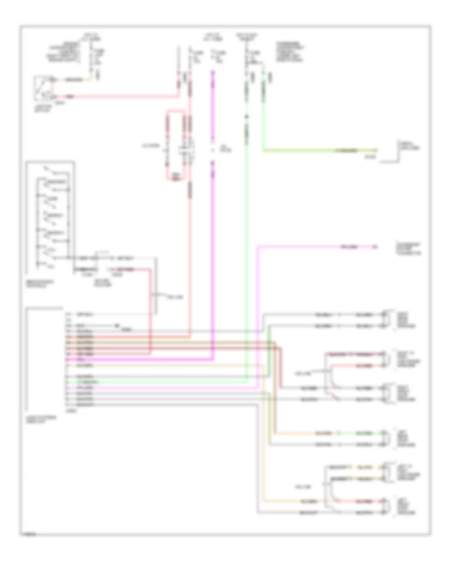 Radio Wiring Diagram, Base  Mid-Level for Land Rover Discovery HSE 2003