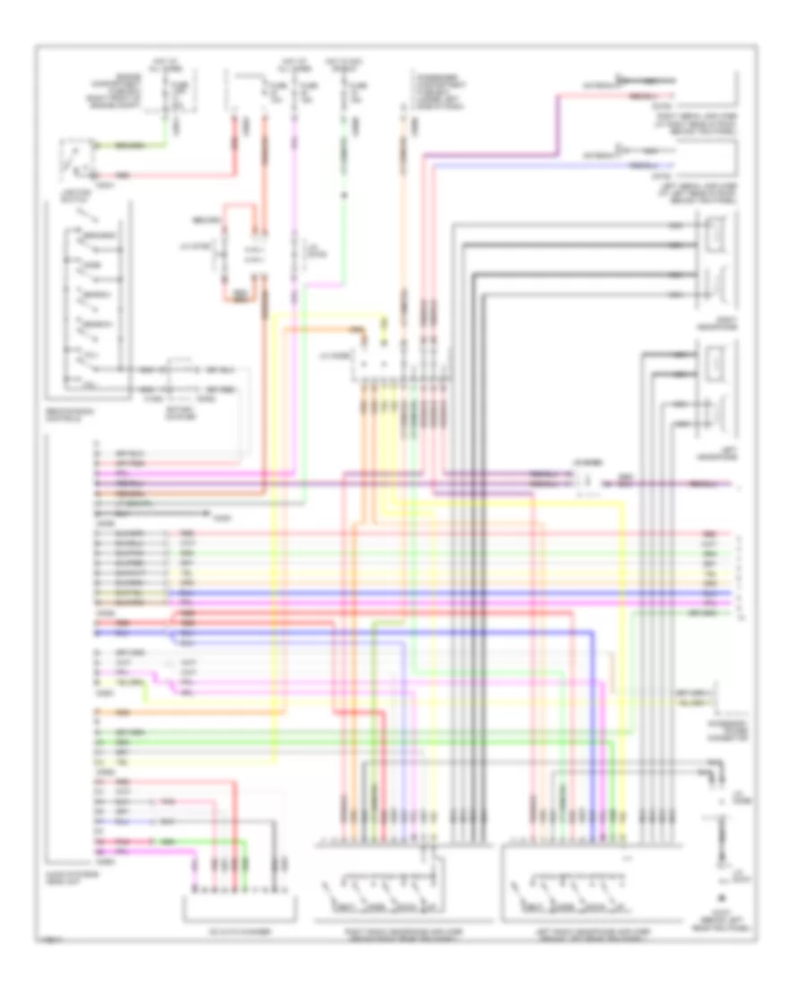 Radio Wiring Diagram, High Level (1 of 2) for Land Rover Discovery HSE 2003