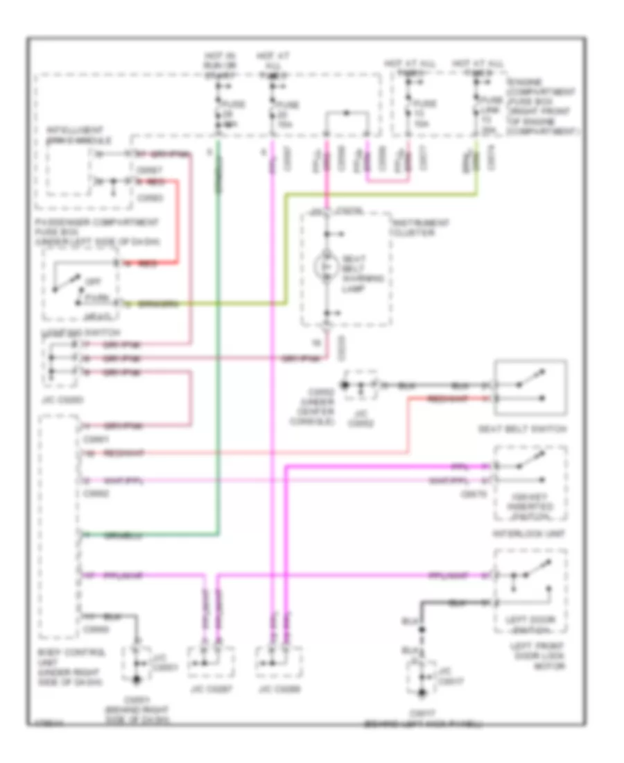 Warning Systems Wiring Diagram for Land Rover Discovery HSE 2003