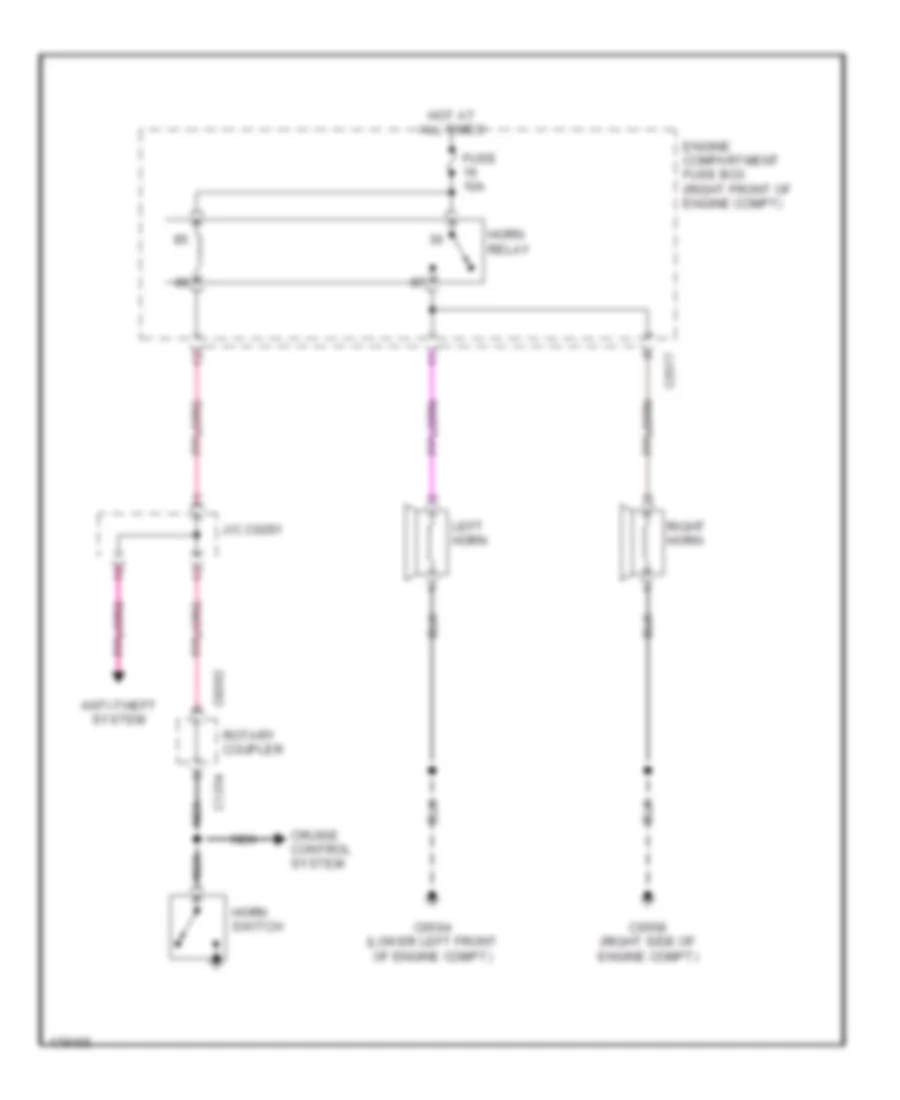 Horn Wiring Diagram for Land Rover Discovery S 2003