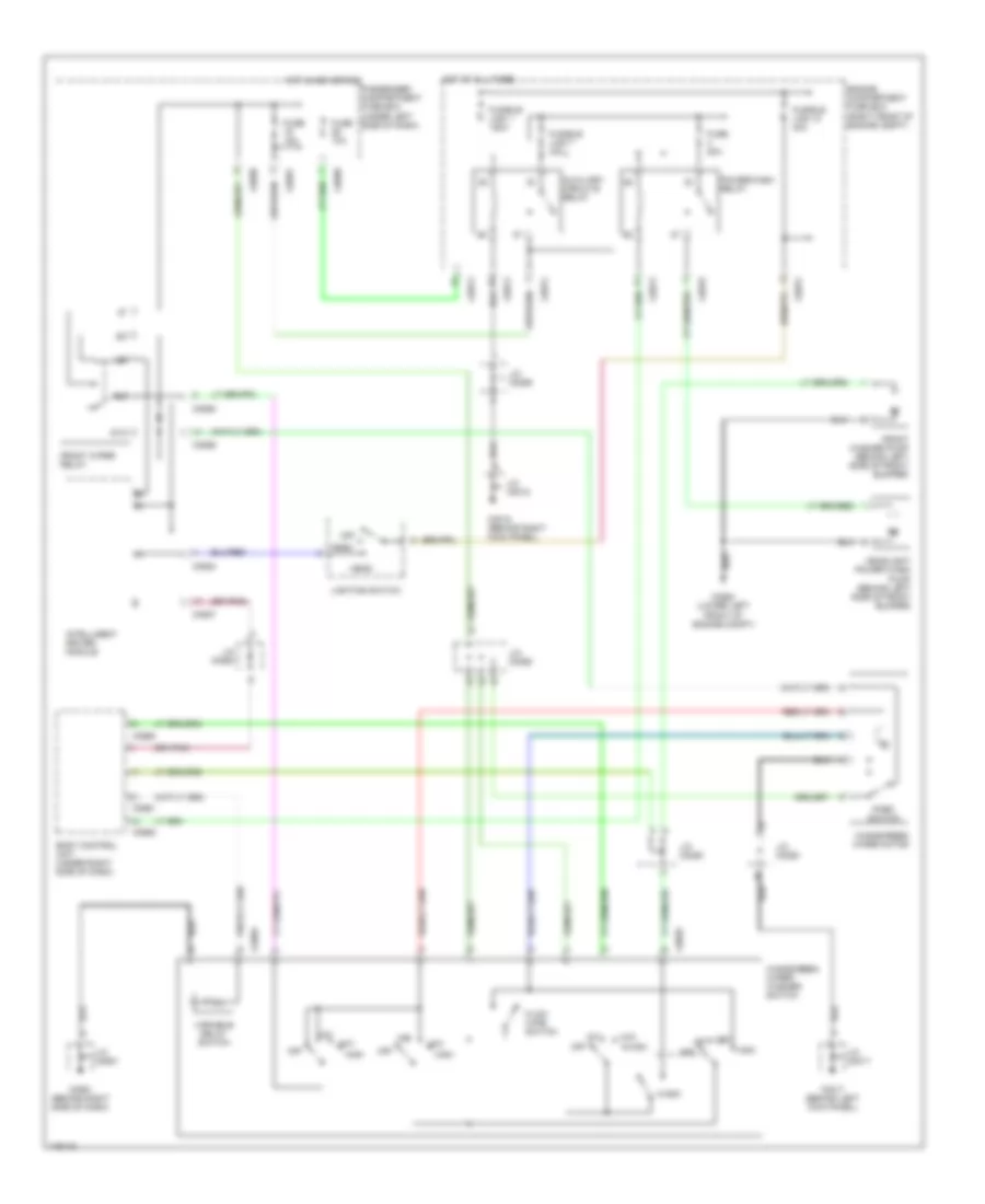 Front Wiper Washer  Headlamp Washer Wiring Diagram for Land Rover Discovery S 2003