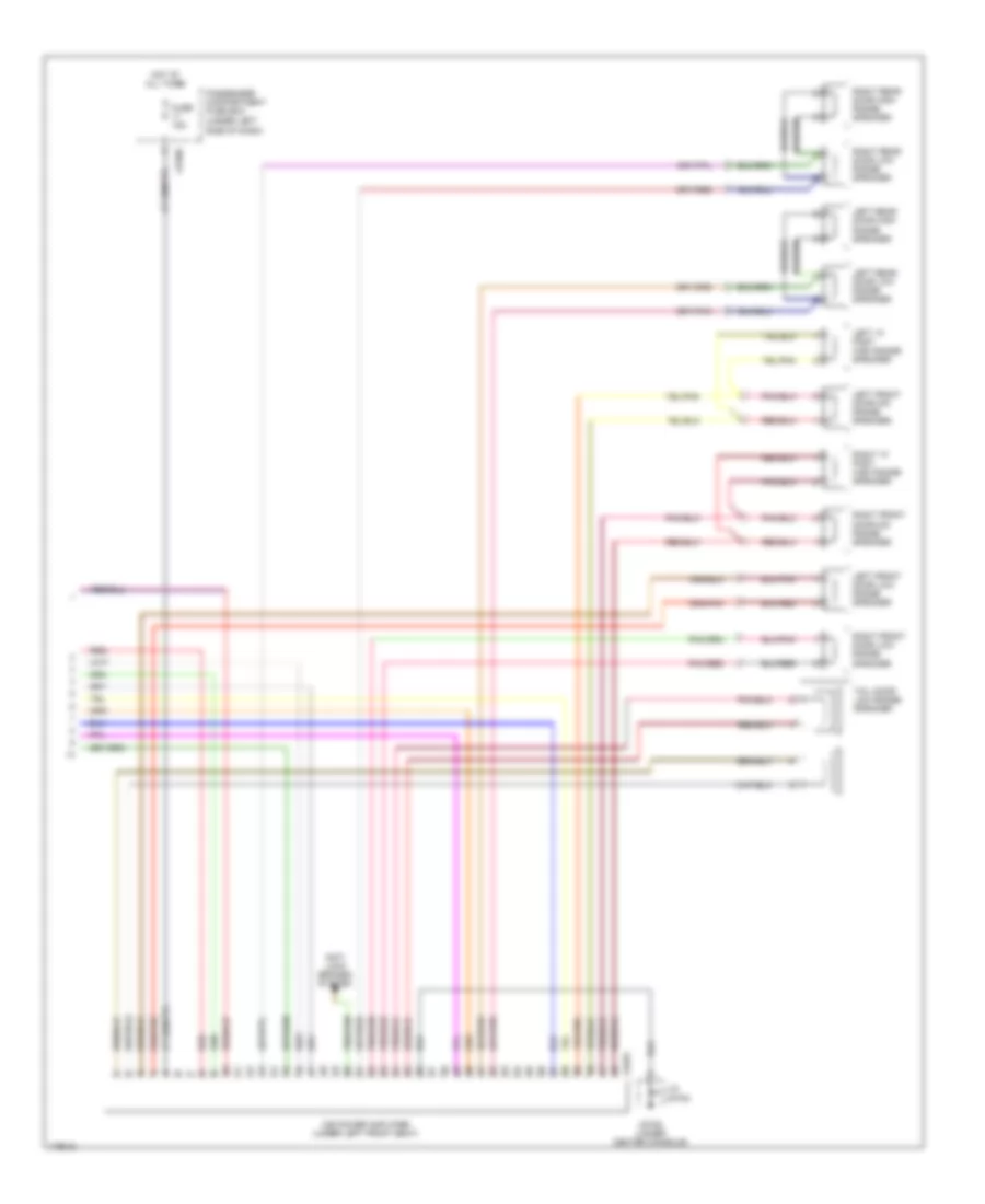 Radio Wiring Diagram, High Level (2 of 2) for Land Rover Discovery SE 2003