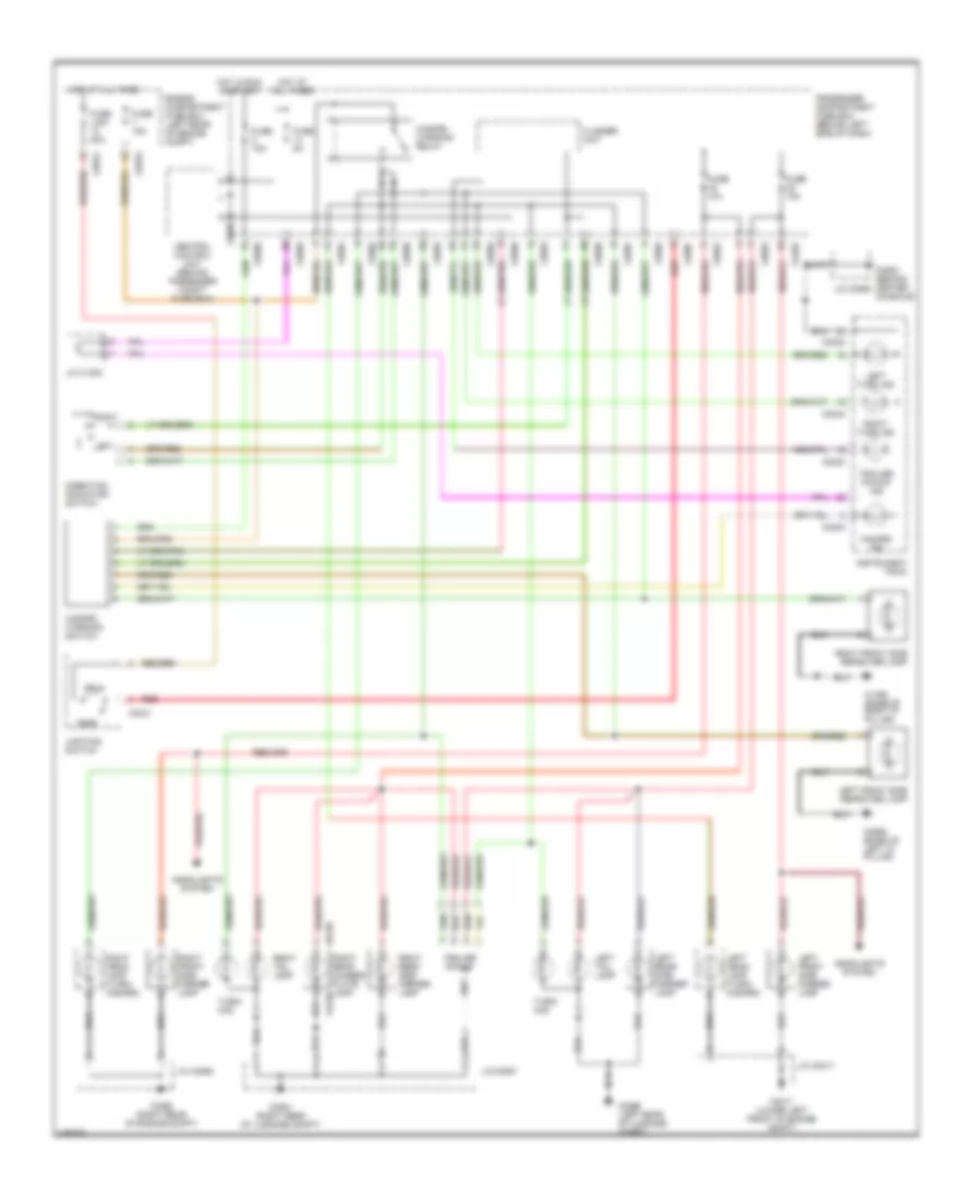 Exterior Lamps Wiring Diagram without DRL for Land Rover Freelander HSE 2003