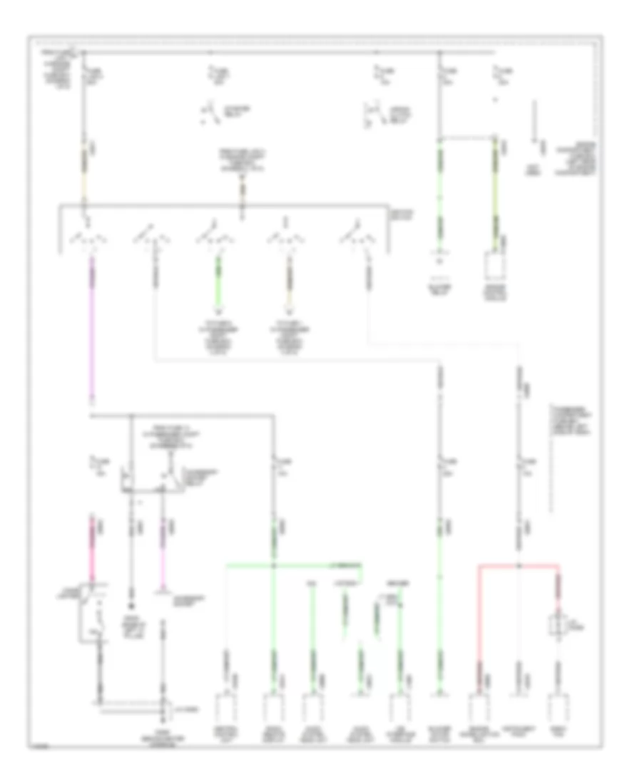 Power Distribution Wiring Diagram 3 of 5 for Land Rover Freelander HSE 2003