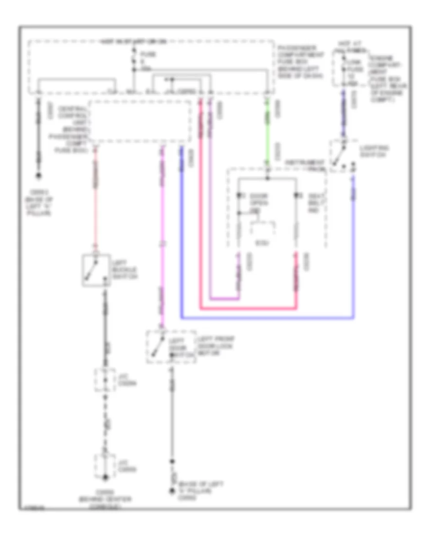 Warning Systems Wiring Diagram for Land Rover Freelander HSE 2003
