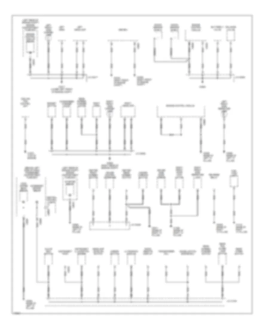 Ground Distribution Wiring Diagram 1 of 3 for Land Rover Freelander S 2003