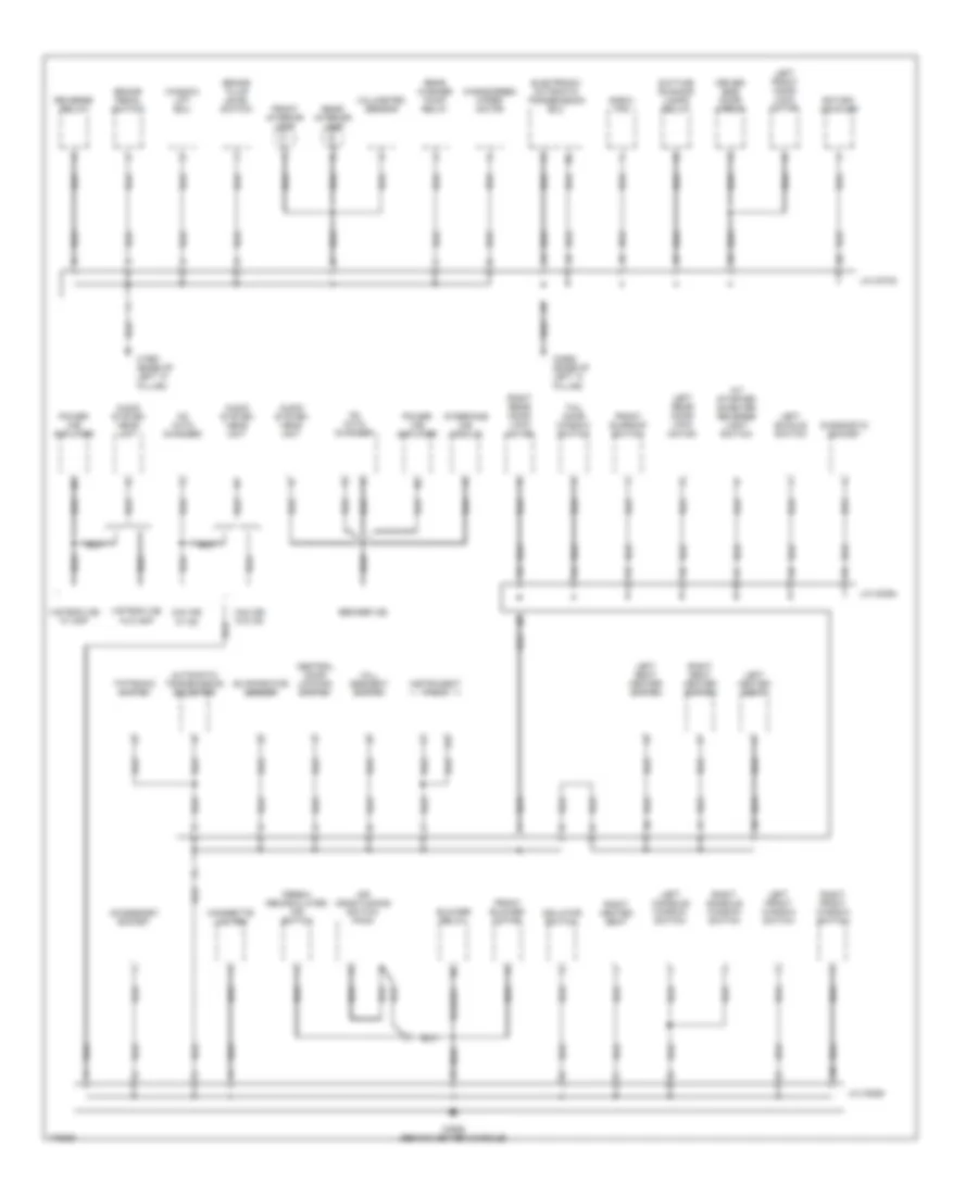 Ground Distribution Wiring Diagram 2 of 3 for Land Rover Freelander S 2003