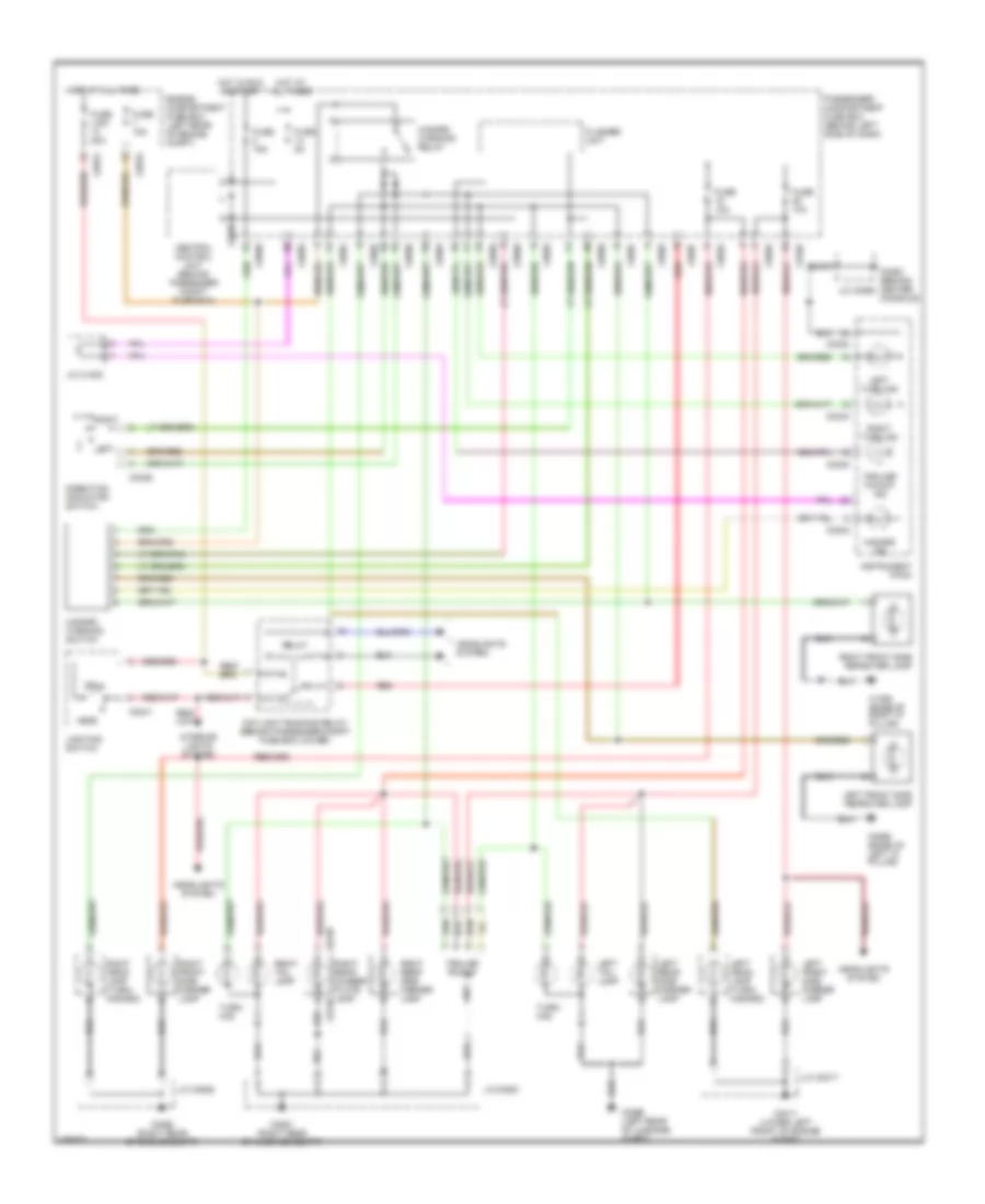 Exterior Lamps Wiring Diagram, with DRL for Land Rover Freelander SE 2003