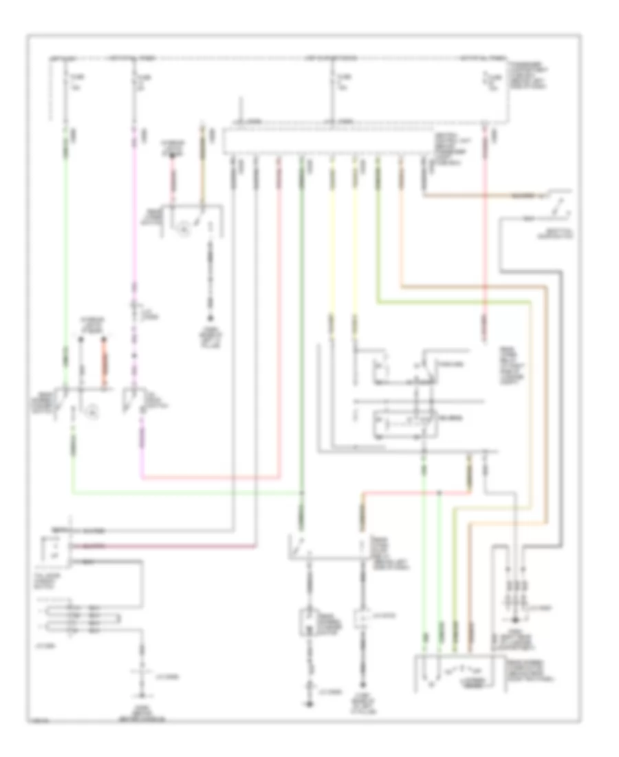 Электросхема заднего стеклоочистителя дворника и омывателя для Land Rover Freelander SE3 2003