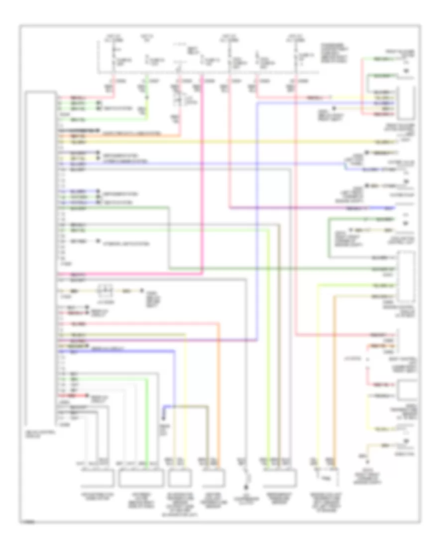 Automatic AC Wiring Diagram, Low Option Content for Land Rover Range Rover HSE 2003
