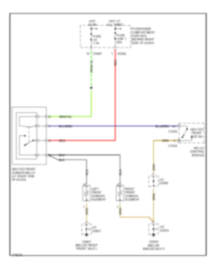 Heated Windshield Wiring Diagram for Land Rover Range Rover HSE 2003