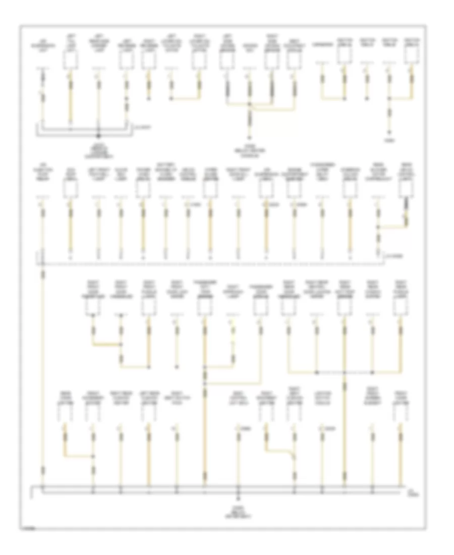 Ground Distribution Wiring Diagram (4 of 4) for Land Rover Range Rover HSE 2003
