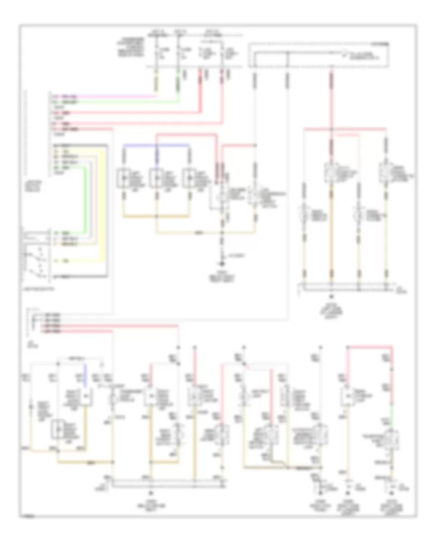 Instrument Illumination Wiring Diagram (1 of 2) for Land Rover Range Rover HSE 2003