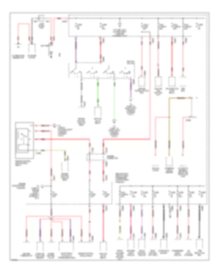 Power Distribution Wiring Diagram 1 of 4 for Land Rover Range Rover HSE 2003