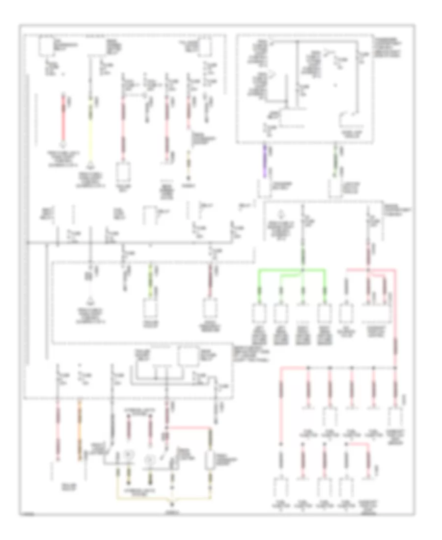 Power Distribution Wiring Diagram 4 of 4 for Land Rover Range Rover HSE 2003