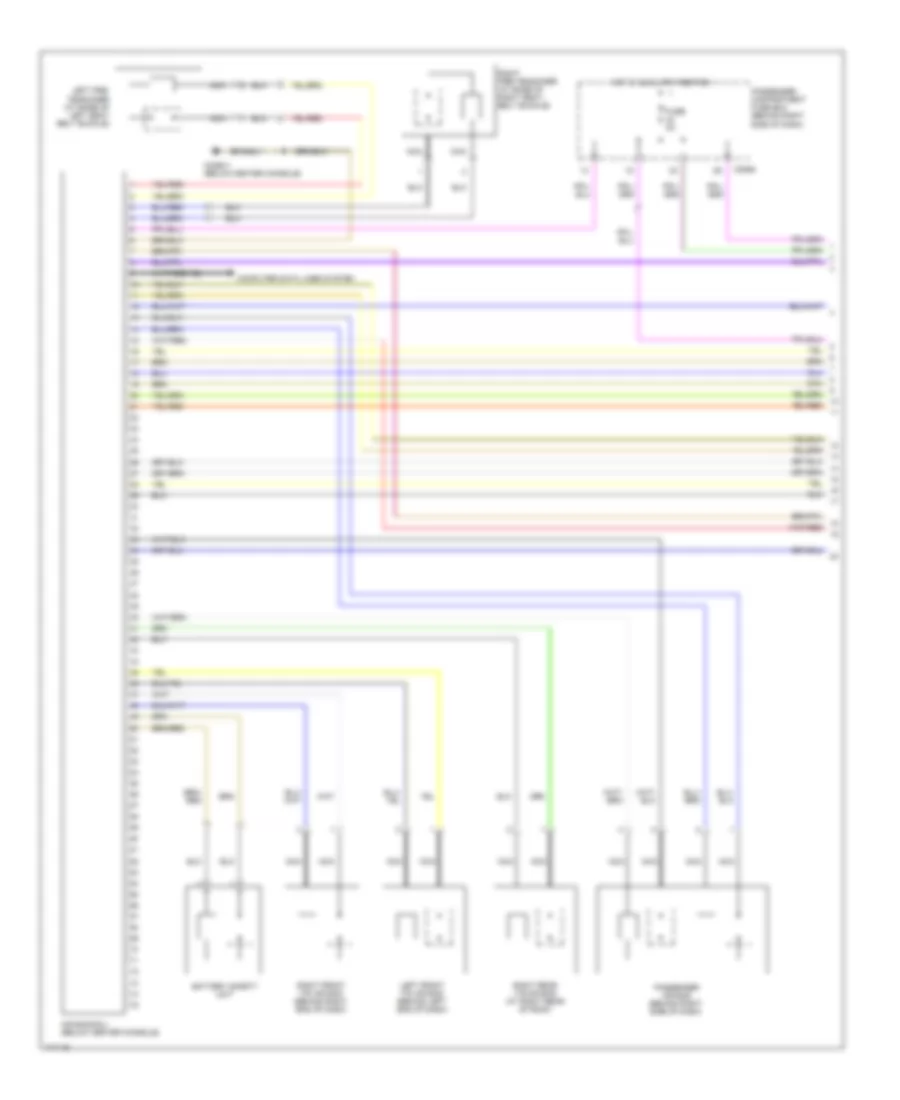Supplemental Restraints Wiring Diagram 1 of 2 for Land Rover Range Rover HSE 2003