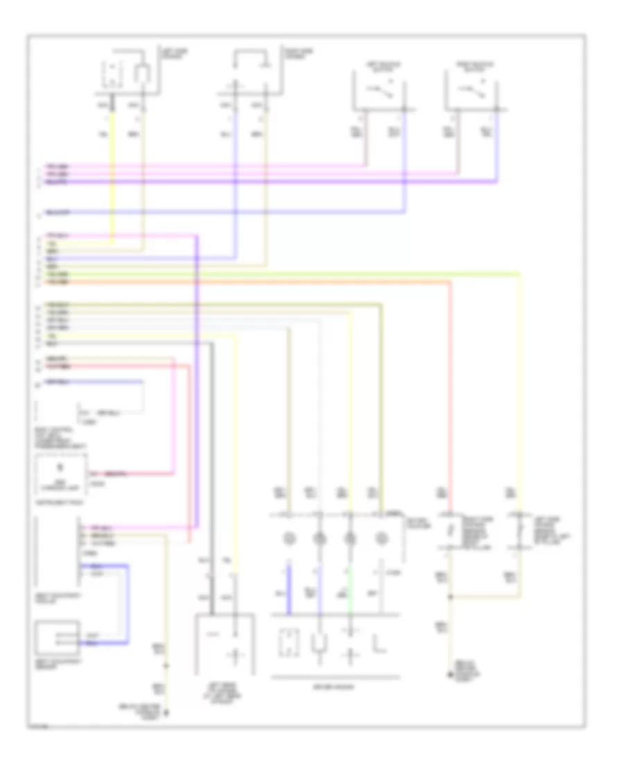 Supplemental Restraints Wiring Diagram 2 of 2 for Land Rover Range Rover HSE 2003
