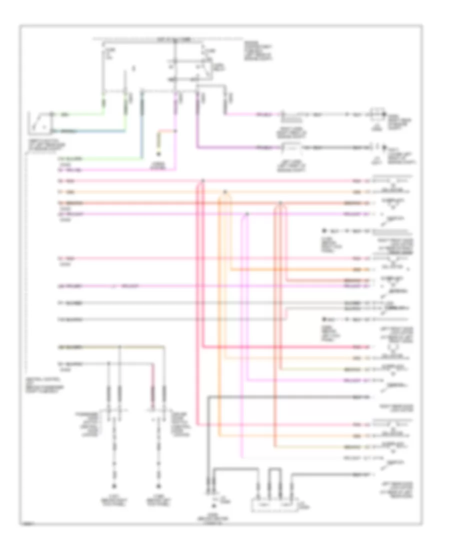 Forced Entry Wiring Diagram 1 of 2 for Land Rover Freelander HSE 2004