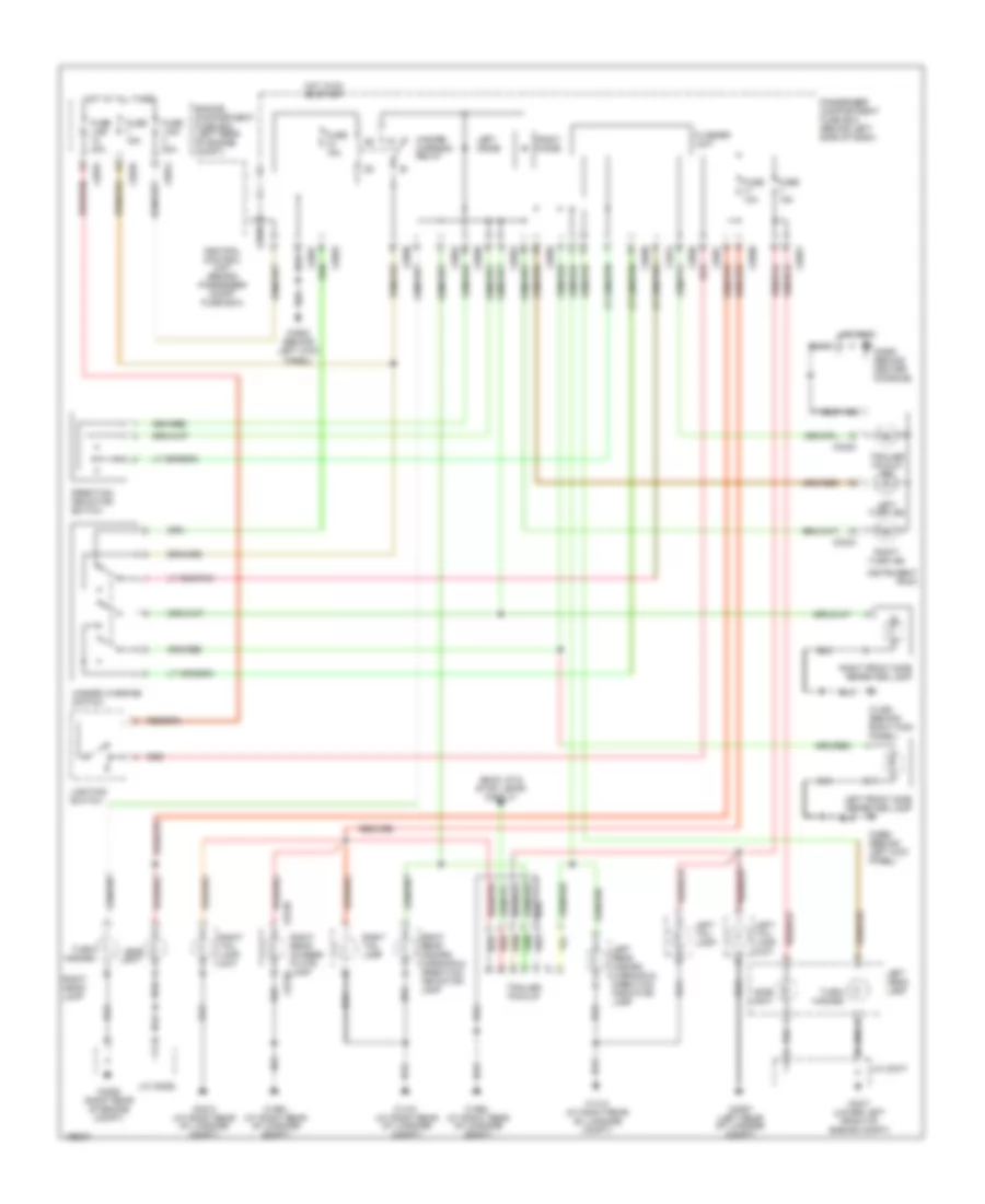 Exterior Lamps Wiring Diagram without DRL for Land Rover Freelander HSE 2004