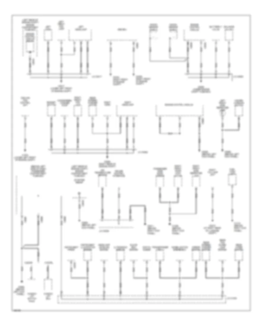 Ground Distribution Wiring Diagram 1 of 3 for Land Rover Freelander HSE 2004