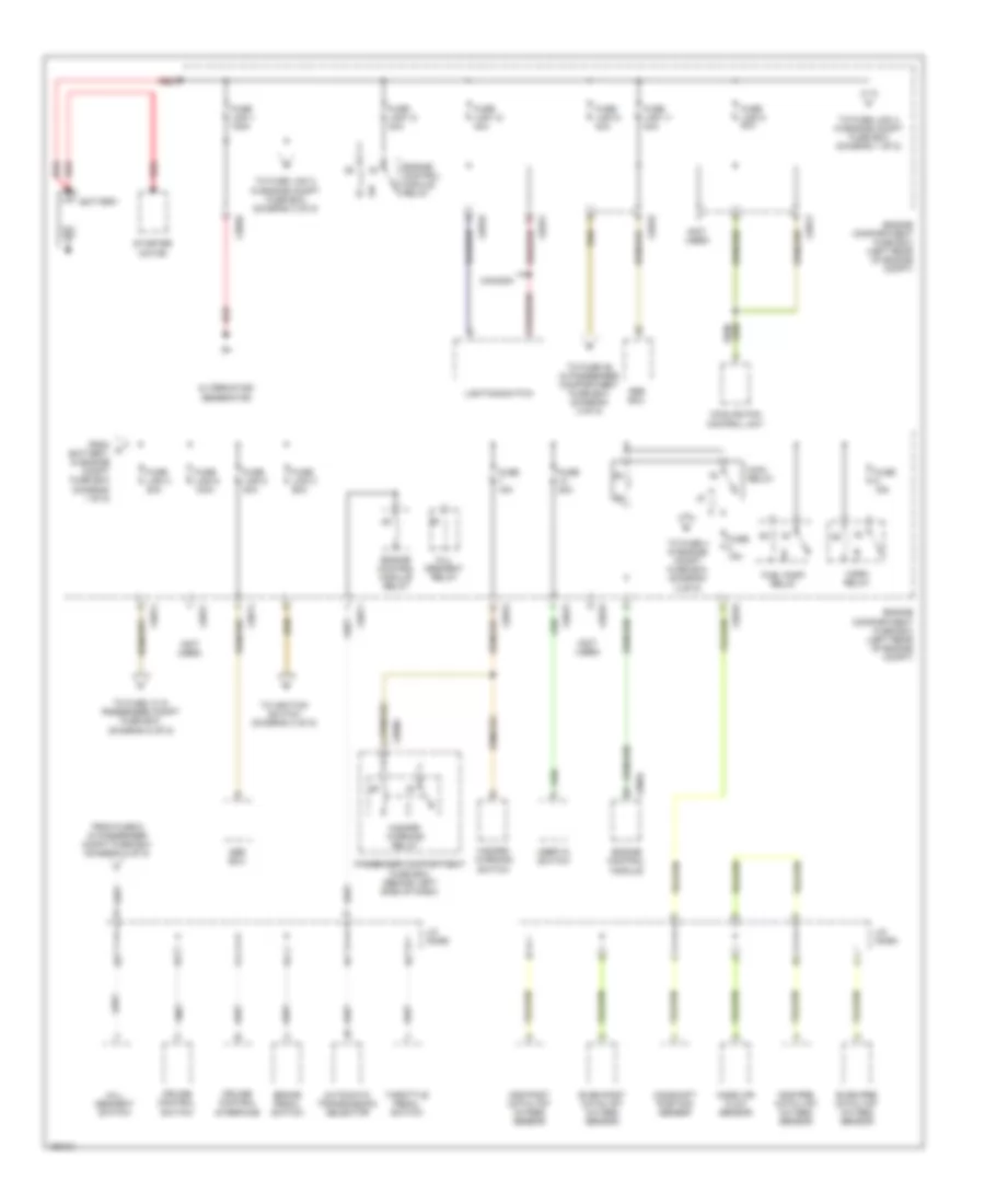 Power Distribution Wiring Diagram 1 of 5 for Land Rover Freelander HSE 2004
