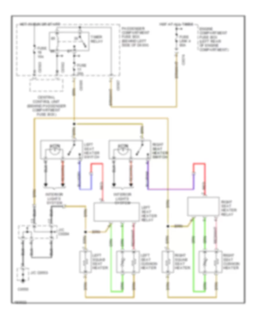 Heated Seats Wiring Diagram for Land Rover Freelander HSE 2004