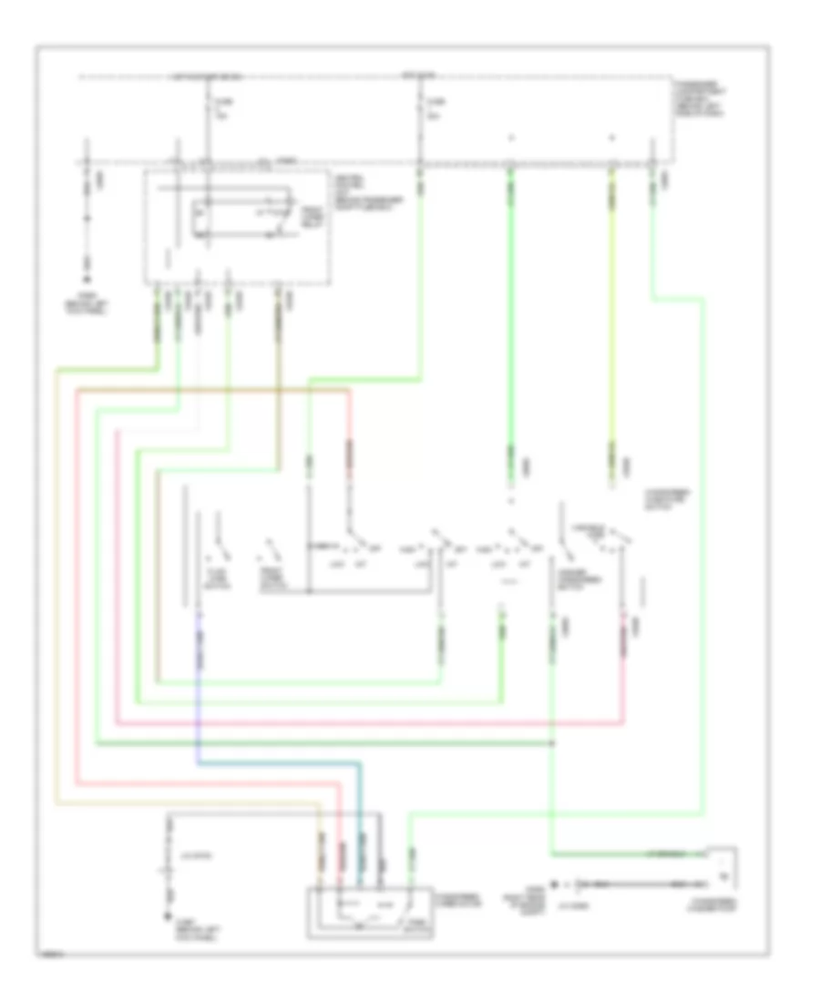 Электросхема передних стеклоочистителей дворников и омывателя лобового стекла для Land Rover Freelander HSE 2004