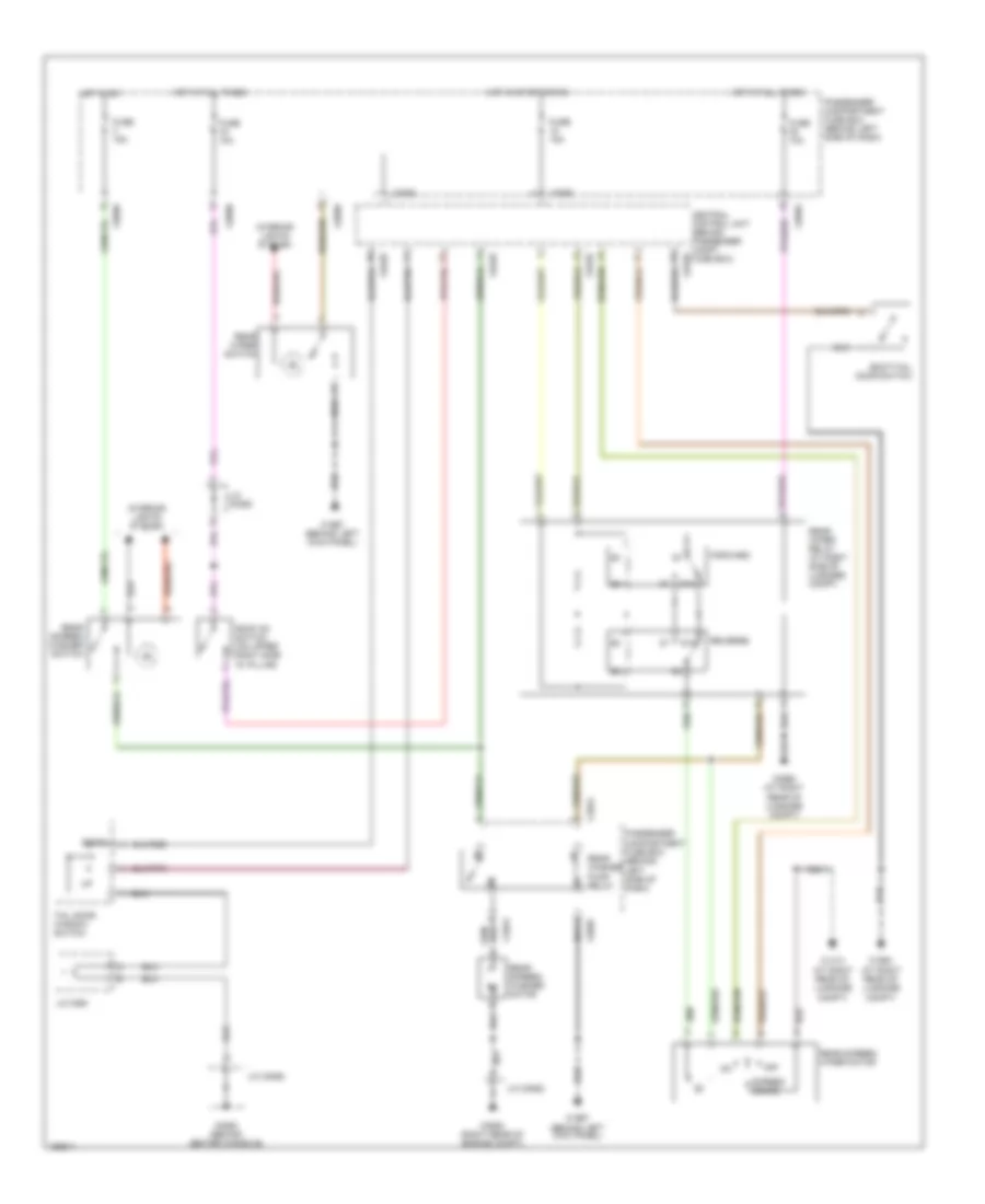 Электросхема заднего стеклоочистителя дворника и омывателя для Land Rover Freelander HSE 2004