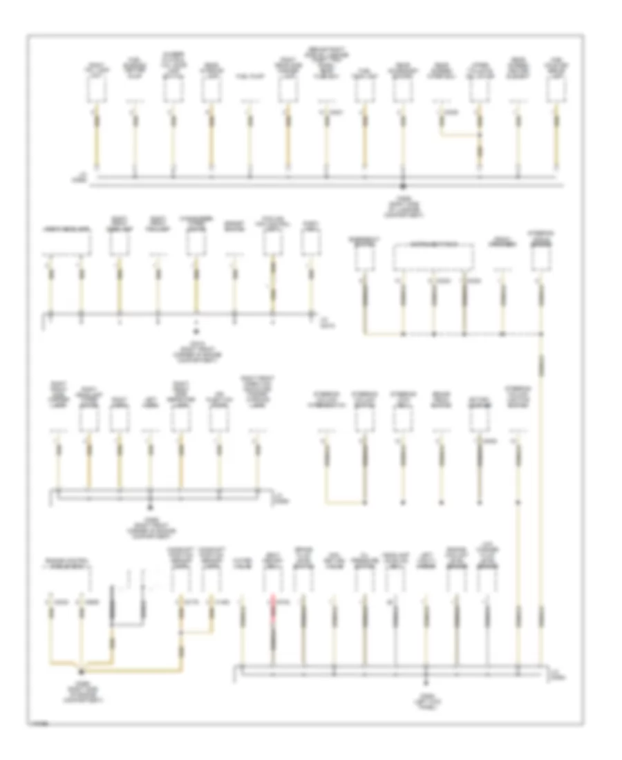 Ground Distribution Wiring Diagram 1 of 4 for Land Rover Range Rover HSE 2004