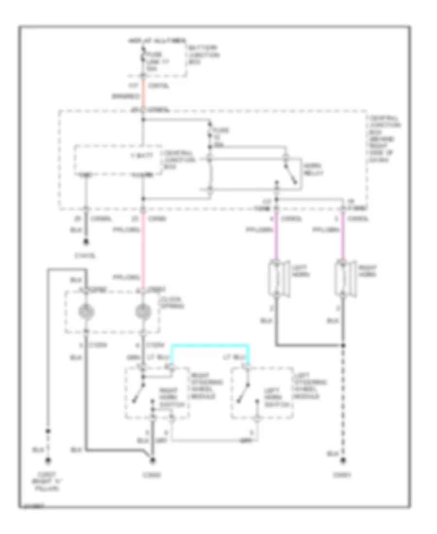 Horn Wiring Diagram for Land Rover Discovery 3 HSE 2005