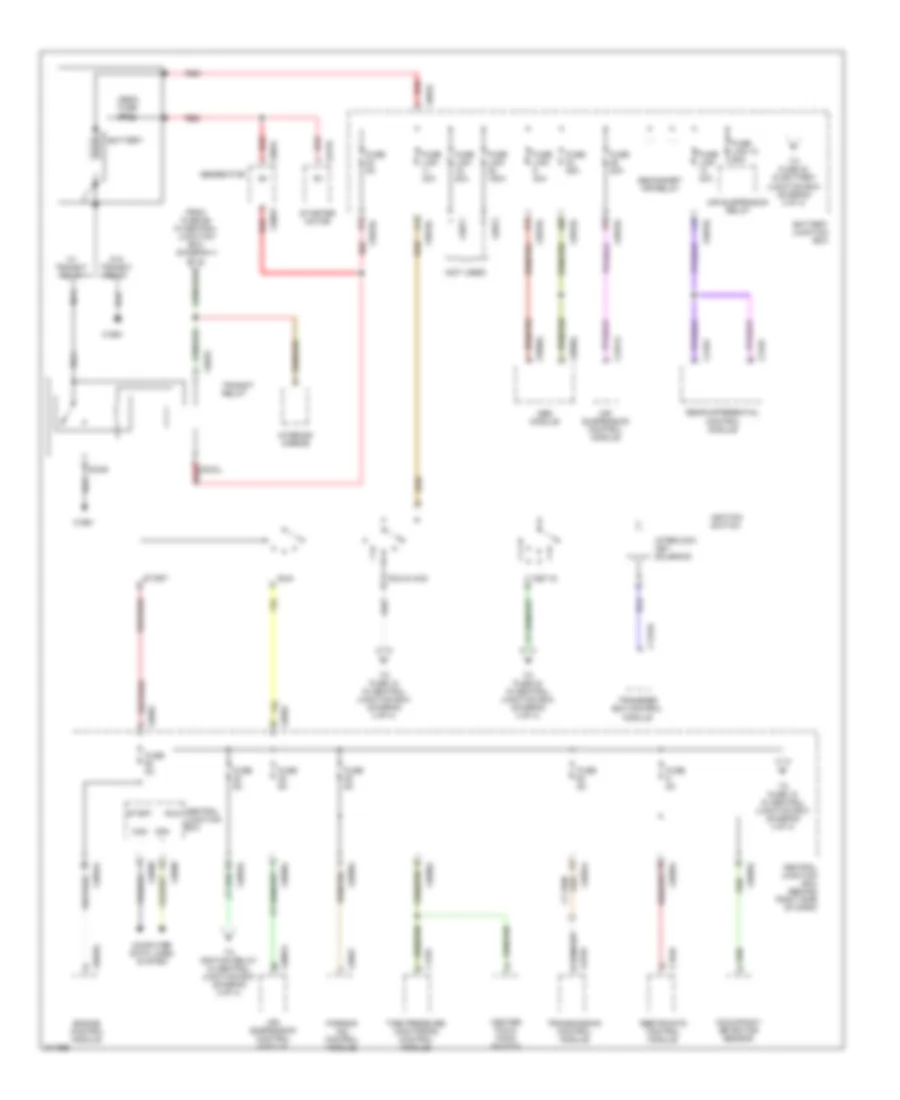 Power Distribution Wiring Diagram 1 of 4 for Land Rover Discovery 3 HSE 2005