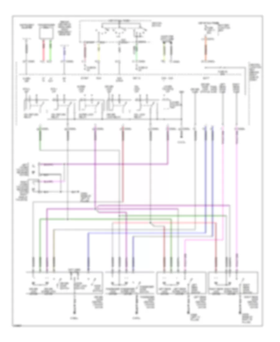 Power Door Locks Wiring Diagram 1 of 2 for Land Rover Discovery 3 HSE 2005
