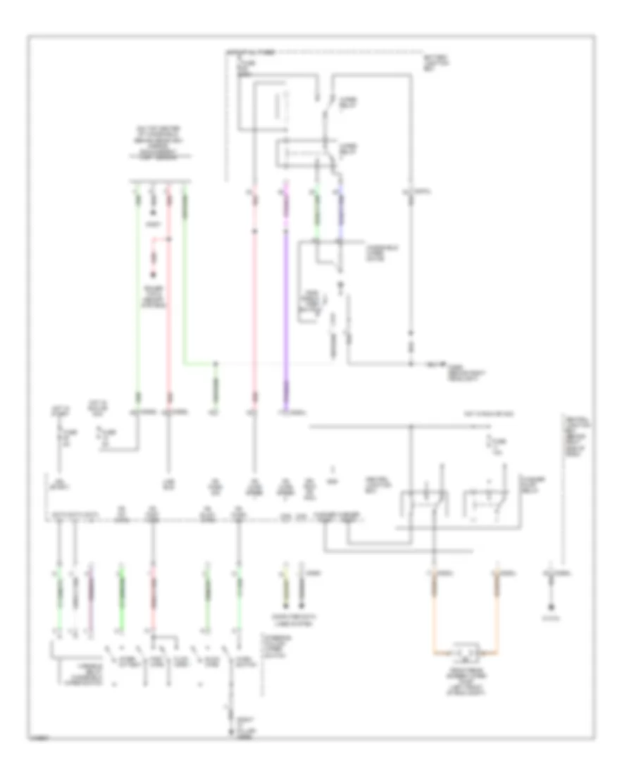 Электросхема передних стеклоочистителей дворников и омывателя лобового стекла для Land Rover Discovery 3 HSE 2005