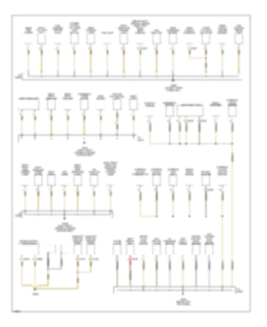 Ground Distribution Wiring Diagram 1 of 4 for Land Rover Range Rover HSE 2005
