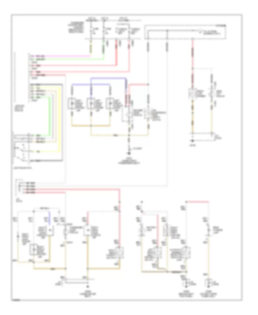 Instrument Illumination Wiring Diagram 1 of 2 for Land Rover Range Rover HSE 2005