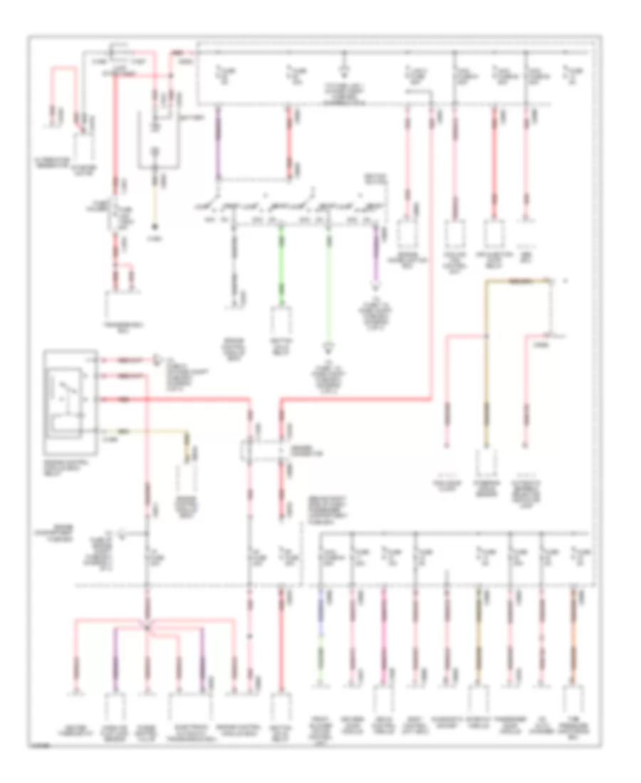 Power Distribution Wiring Diagram 1 of 4 for Land Rover Range Rover HSE 2005