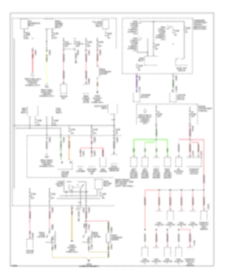 Power Distribution Wiring Diagram 4 of 4 for Land Rover Range Rover HSE 2005