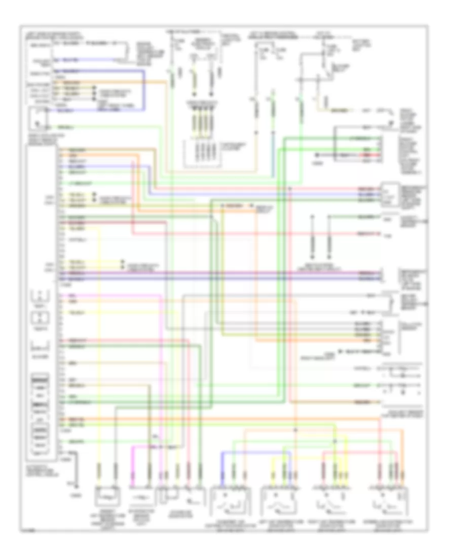 Automatic AC Wiring Diagram, without TSD for Land Rover Discovery 3 2006