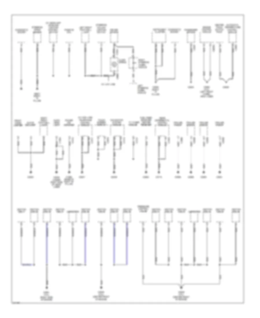 Ground Distribution Wiring Diagram (3 of 3) for Land Rover Discovery 3 2006