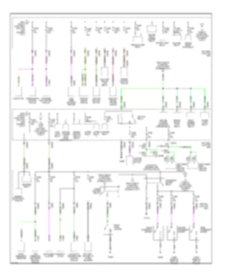 Power Distribution Wiring Diagram (2 of 4) for Land Rover Discovery 3 2006