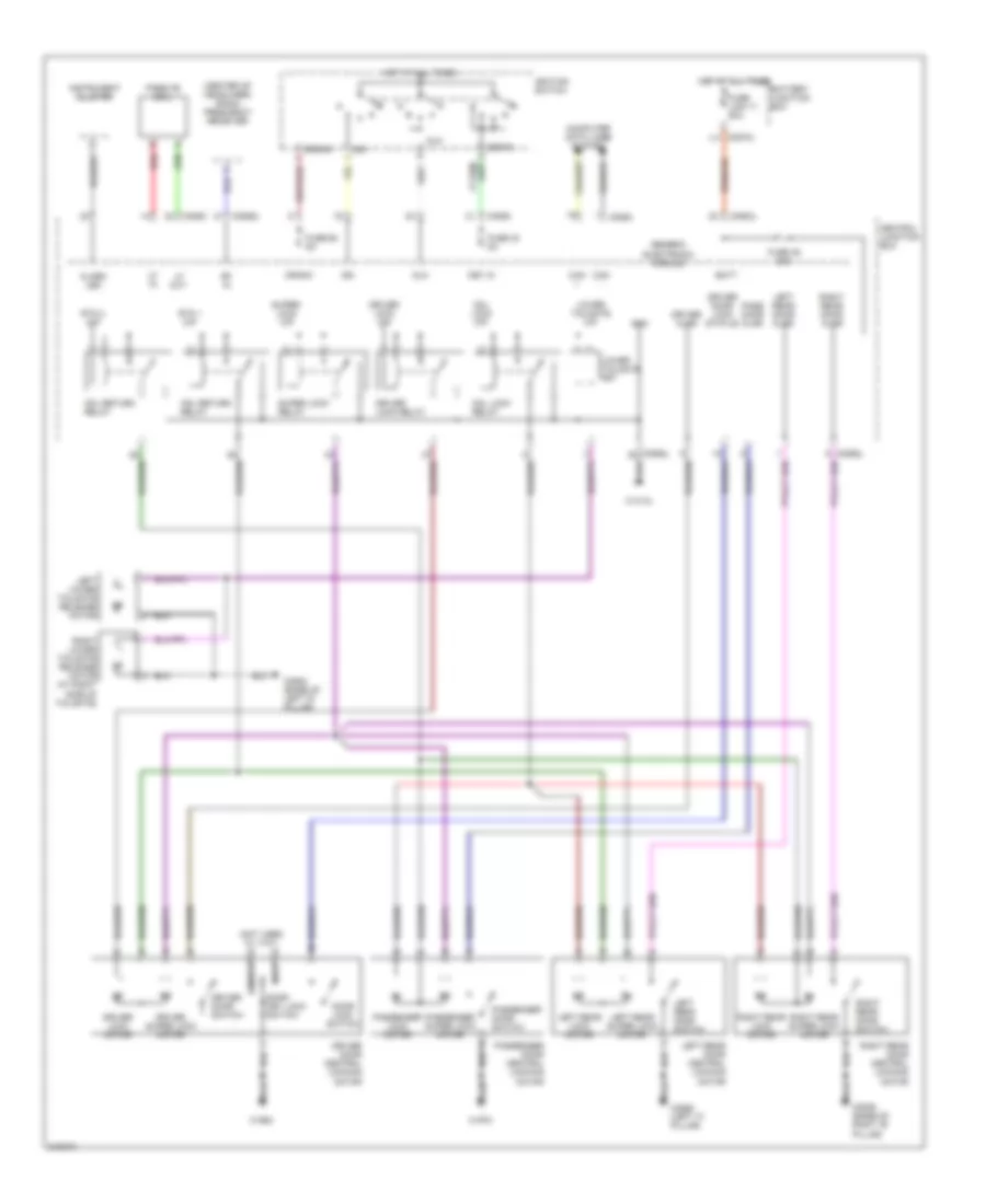 Power Door Locks Wiring Diagram 1 of 2 for Land Rover Discovery 3 2006