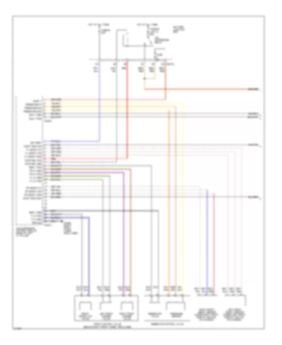 Electronic Suspension Wiring Diagram 1 of 2 for Land Rover Discovery 3 HSE 2006