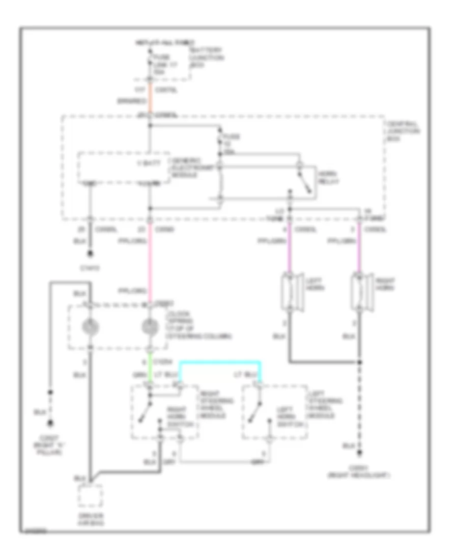 Horn Wiring Diagram for Land Rover Discovery 3 HSE 2006