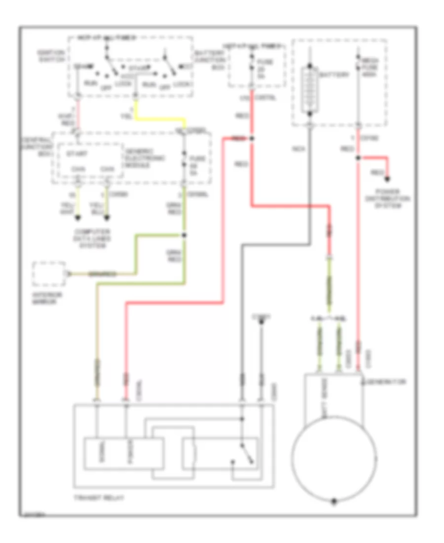 Charging Wiring Diagram with Transit Relay for Land Rover Discovery 3 HSE 2006