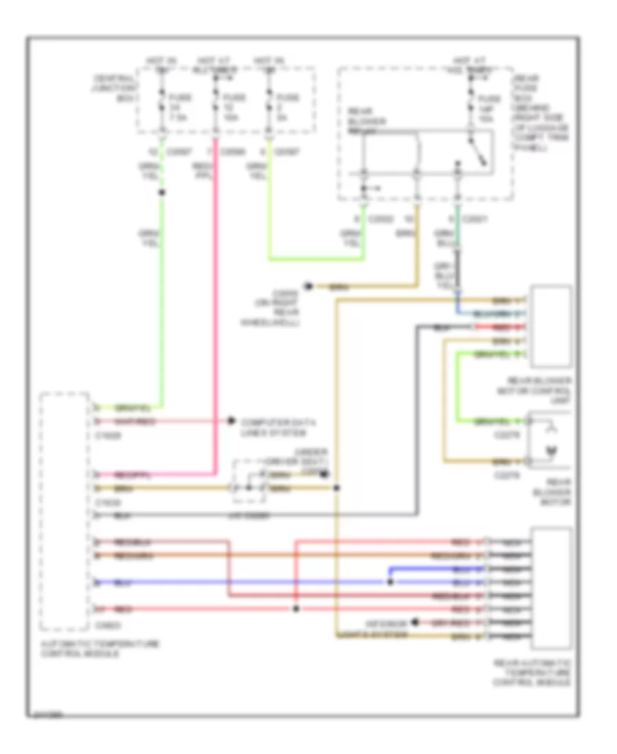Rear AC Wiring Diagram for Land Rover Range Rover HSE 2006