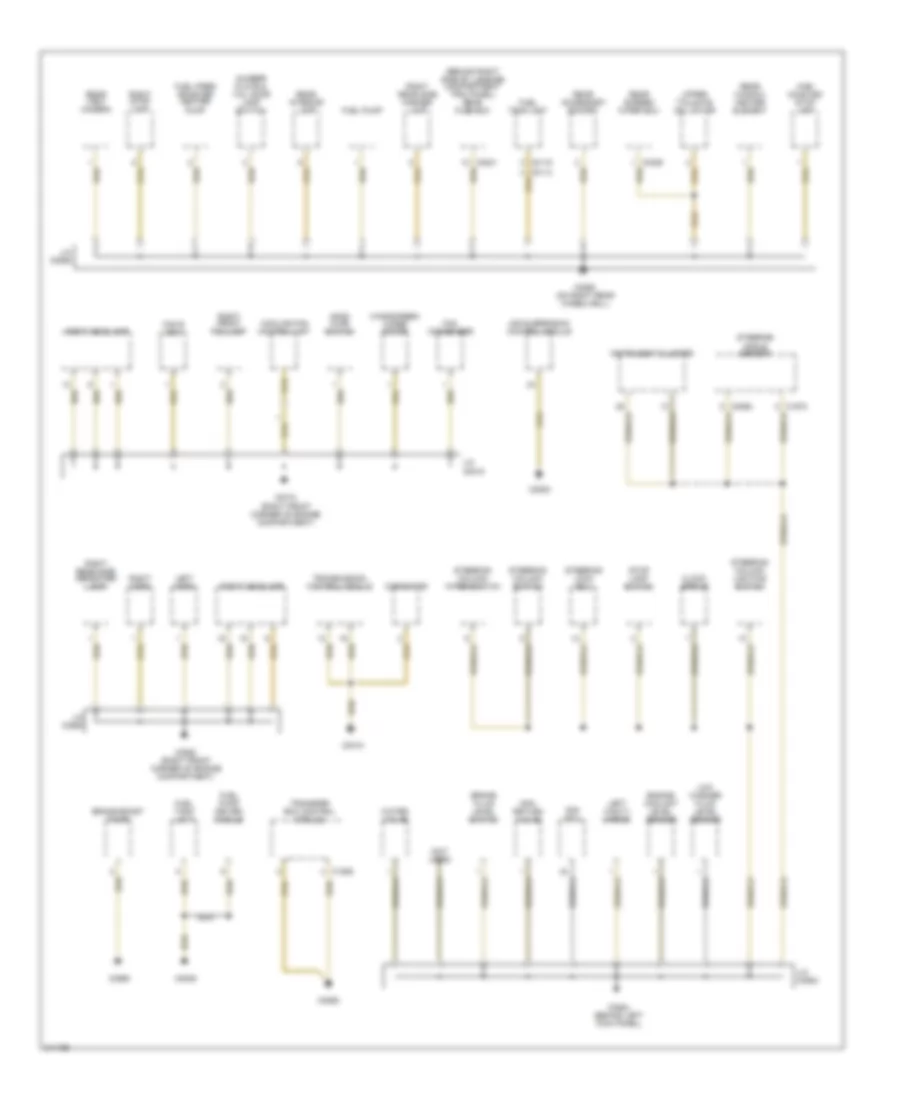 Ground Distribution Wiring Diagram 1 of 4 for Land Rover Range Rover HSE 2006