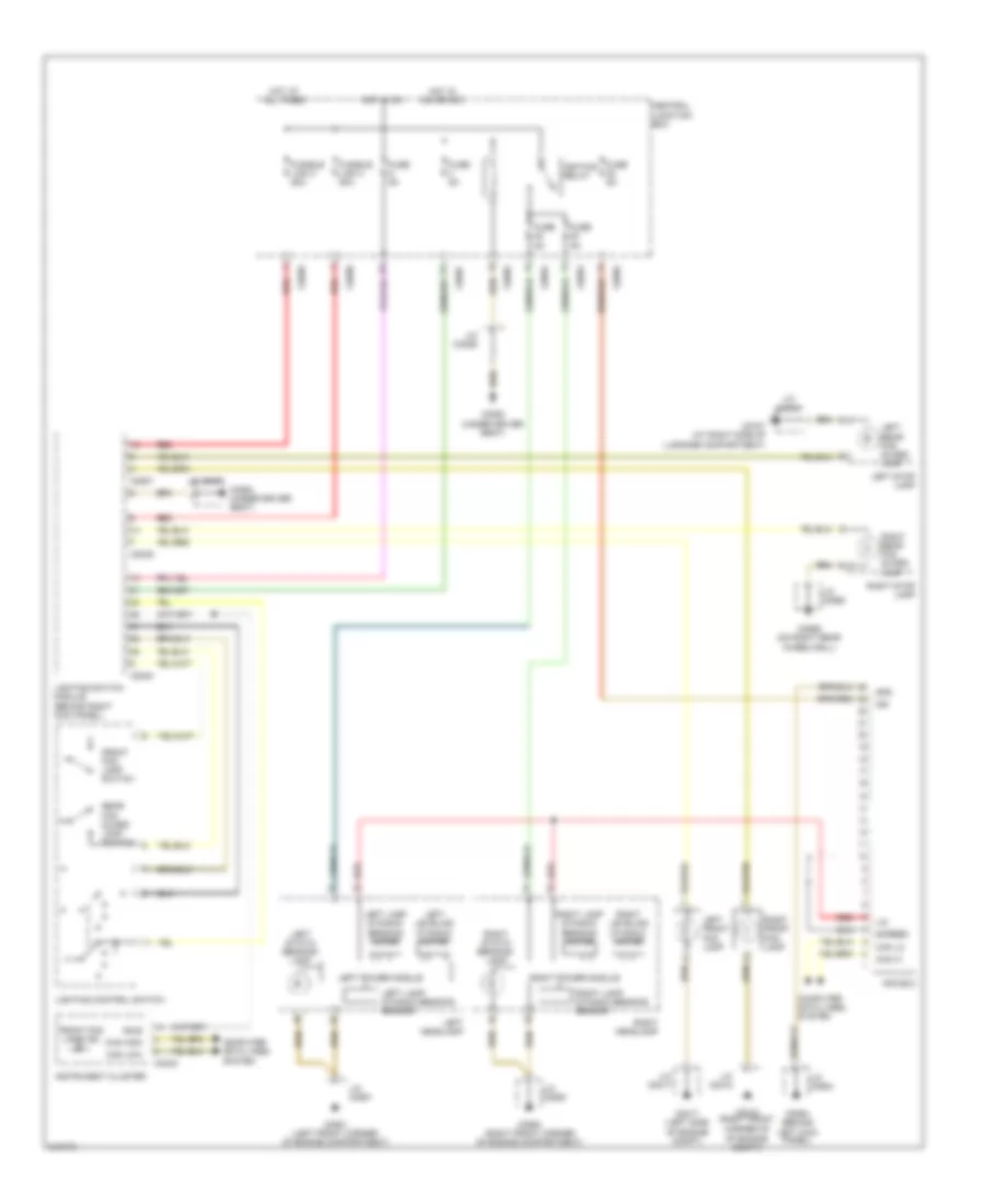 Headlamps Wiring Diagram with Adaptive Lamp Monitor for Land Rover Range Rover HSE 2006