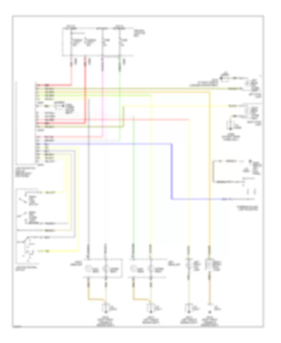 Headlamps Wiring Diagram, without Adaptive Lamp Monitor for Land Rover Range Rover HSE 2006